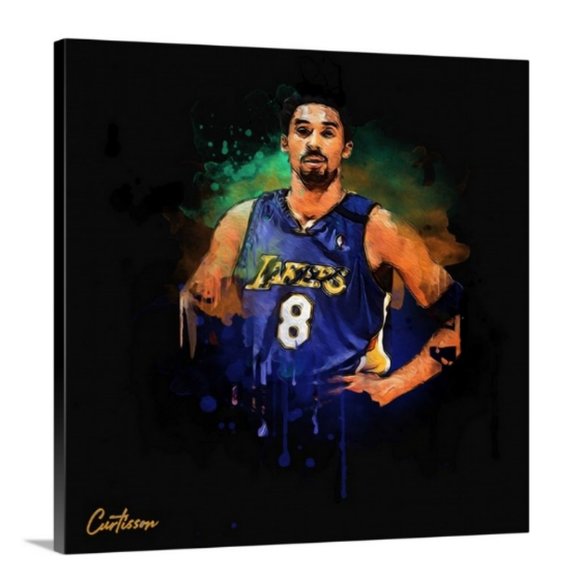 Kobe Bryant watercolor painting. 